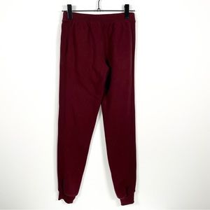 Roots Zip Pocket Burgundy Sweatpants